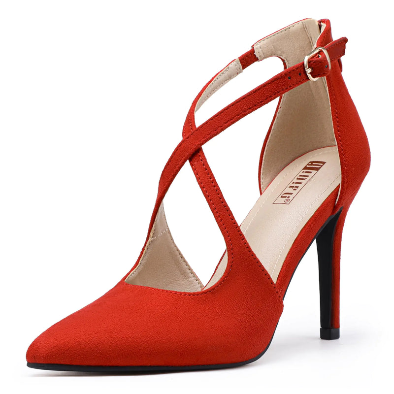 IDIFU Red Heels (Red Suede5.5)