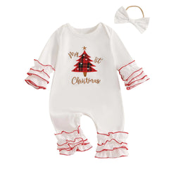 citgeett My First Christmas Baby Girl Outfit