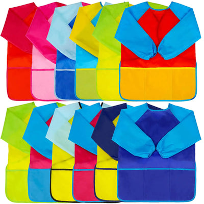 12Pcs Kids Art Smocks Toddler