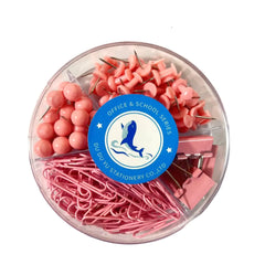 Stylish Macaron Color Office Supplies Set with Clips