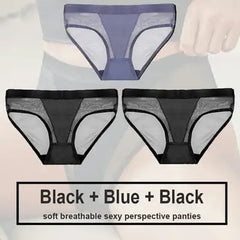 Women's Seamless Polyester Panty Set - 3 Pieces