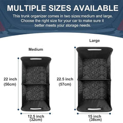 50L Waterproof Polyester Trunk Storage Box for Cars