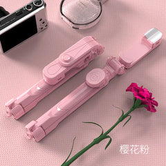 XT10S Tripod Selfie Stick with Beauty Light & XT02P Mini Bluetooth Selfie Stick