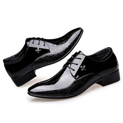 Shiny Lace-Up Fashion Dress Shoes