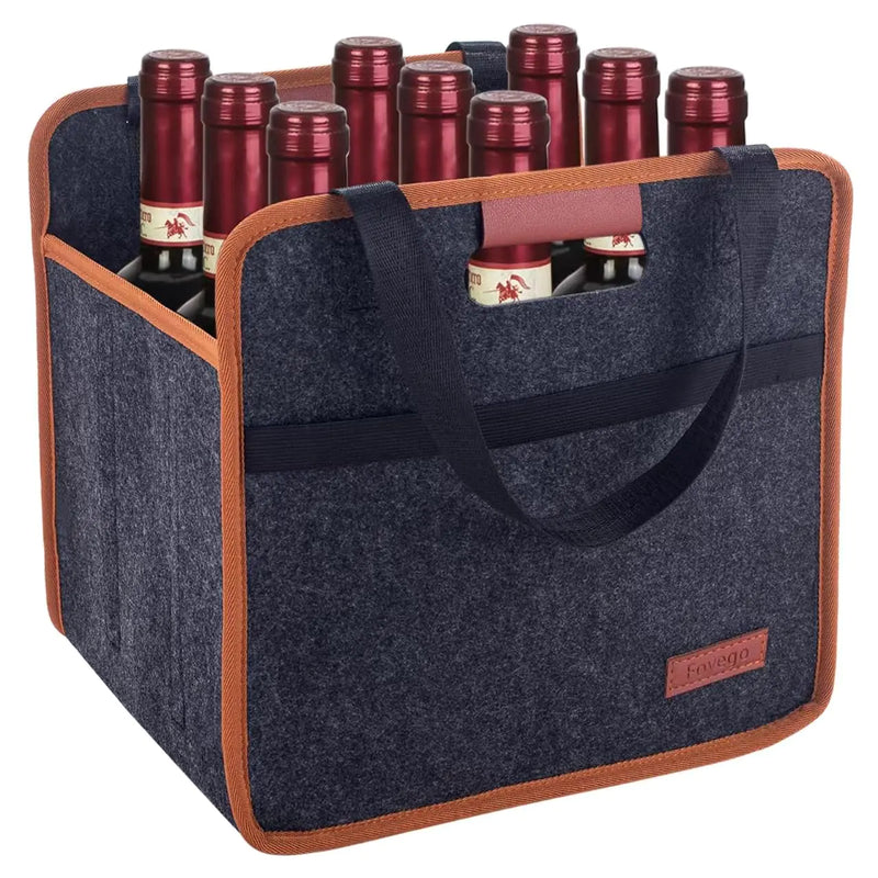 Foyego 9 Bottle Wine Tote Bag