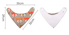 4pcs Lot Baby Bibs Cotton Bandana