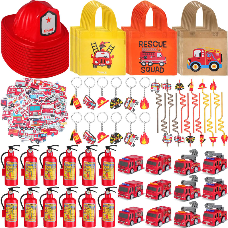 RoundFunny Firefighter Party Supplies (12 Sets)
