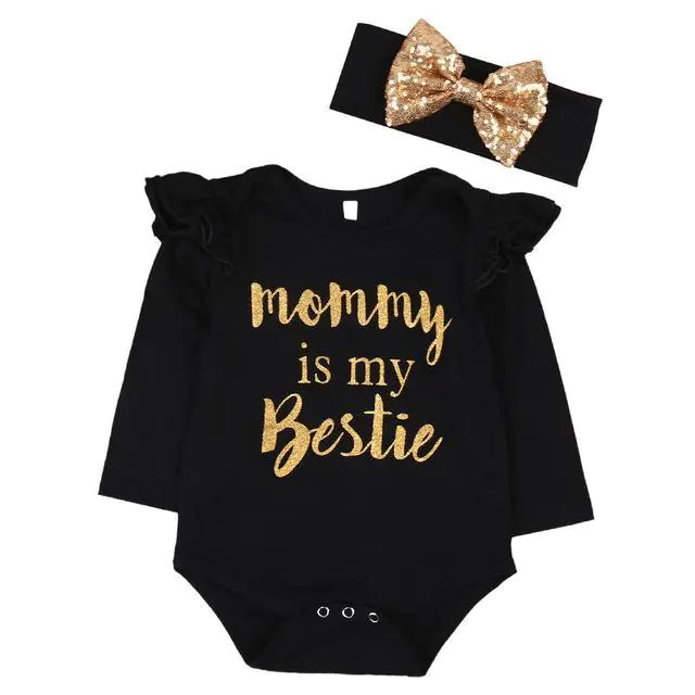 Baby One-piece 2pcs Set Head Band and One-Piece