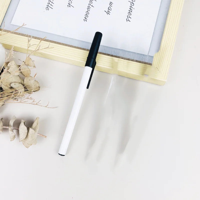Minimalist White Solid Ballpoint Pen