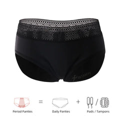 Lace Leak-Proof Washable Menstrual Underwear for Women