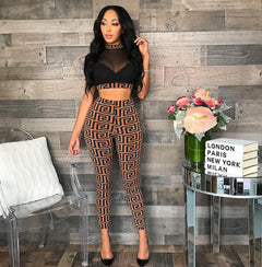 Mesh Pencil Pants Set