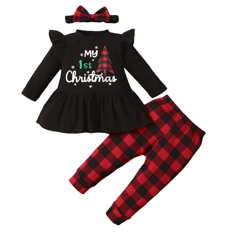Noubeau My 1st Christmas Baby Girl Outfits