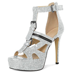 Soireelady Women Platform Stiletto Heels Size 10