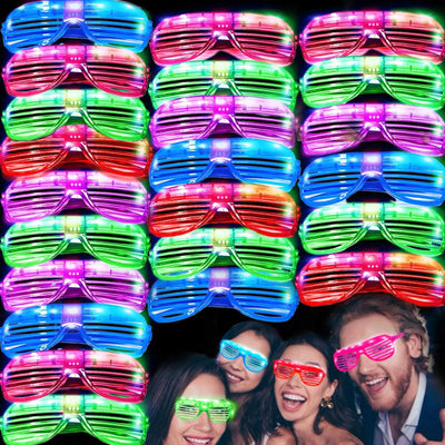 50 Pack LED Glasses Light Up Party Glasses Glow In The Dark Party Supplies