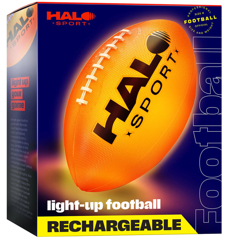 Rechargeable Light Up Football - Glow in The Dark