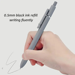 Gel Pens, 5 Pcs 0.5mm Black Ink Pens Fine Point