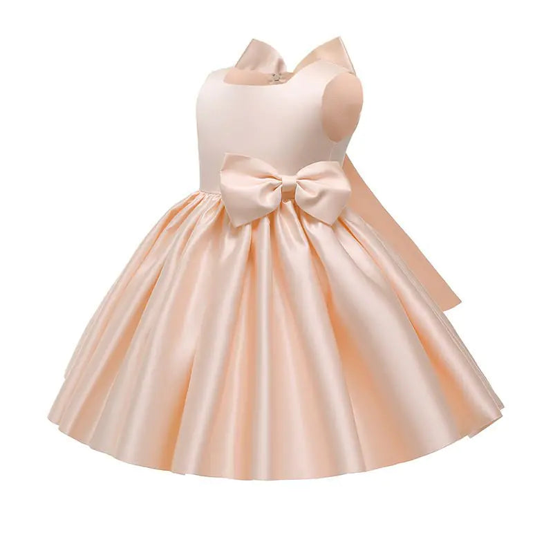 Solid Color Princess Dress for Girls