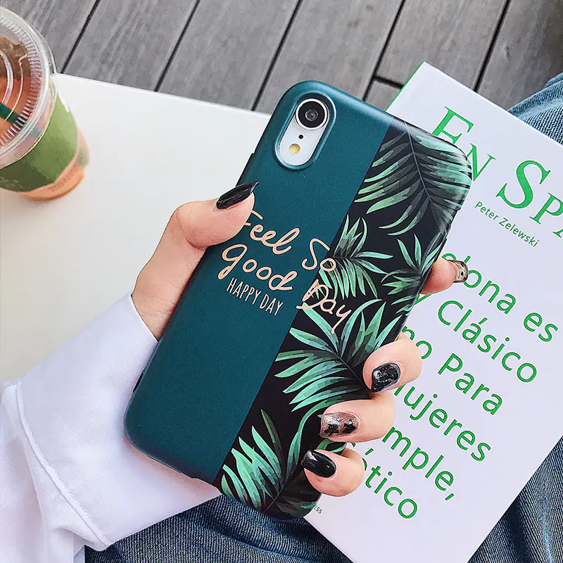 Spliced Banana Leaf Cell Phone Case