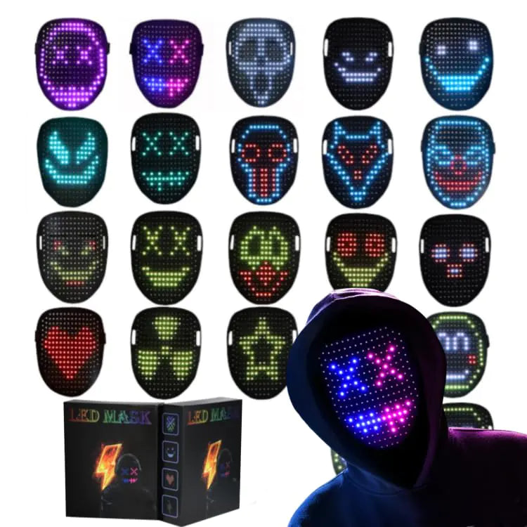 YXYaoZhengYiGeYi LED Mask with Gesture Sensing Transforming
