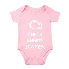 Check Engine Diaper Baby Bodysuit