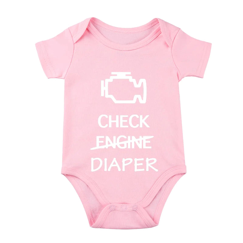 Check Engine Diaper Baby Bodysuit