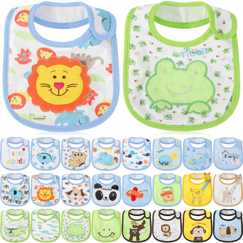 HooLing 24 Pcs Toddler Bibs Waterproof
