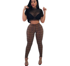 Mesh Pencil Pants Set