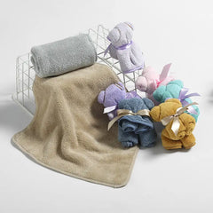 Cute Bear Shaped Washcloth - Super Soft Hand Towel