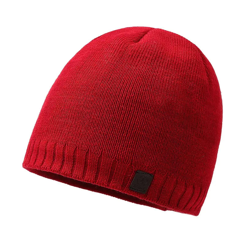 Warm Thickened Knitted Men's Hat for Autumn and Winter