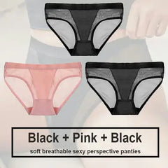 Women's Seamless Polyester Panty Set - 3 Pieces