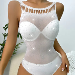 Lingerie Set with Rhinestone Embellishments for Women