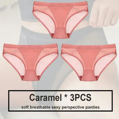 Women's Seamless Polyester Panty Set - 3 Pieces