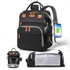 CESAILT Diaper Bag Backpack with Changing Station