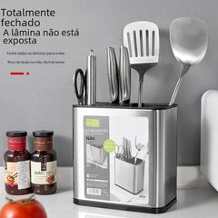 Stainless Steel Knife Holder for Kitchen Storage