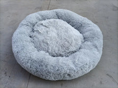 Thick Plush Round Pet Bed for Deep Sleep (Dog & Cat)