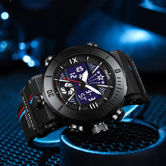 Waterproof Trendy Electronic Men's Sports Watch