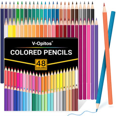 V-Opitos 48 Pack Colored Pencils Set