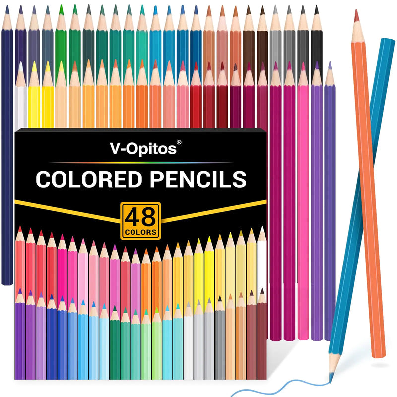 V-Opitos 48 Pack Colored Pencils Set