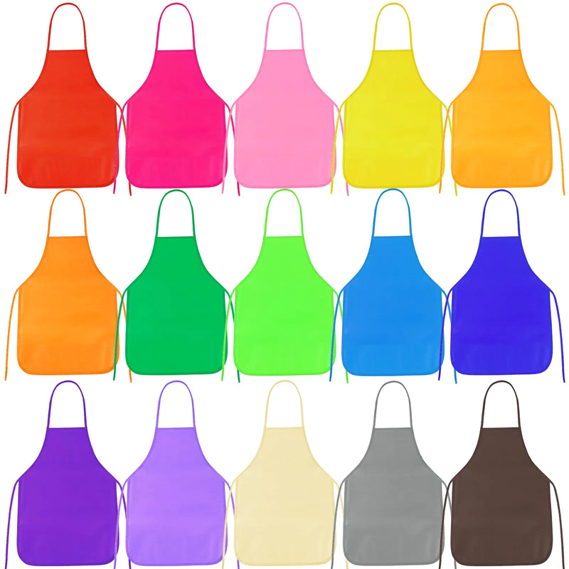PLULON 40 Pcs Kids Apron bulk