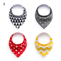 4-Pack Double Layer Fleece Baby Bibs