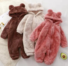 Baby Plush Winter One-Piece Romper