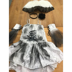 Halloween Sexy Dark Angel Costume with Wings and Accessories