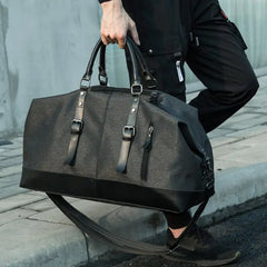 High Capacity Water Resistant Travel Luggage Bag (Black)