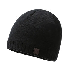 Warm Thickened Knitted Men's Hat for Autumn and Winter