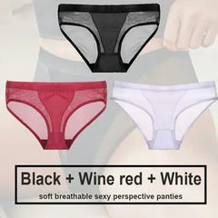 Women's Seamless Polyester Panty Set - 3 Pieces