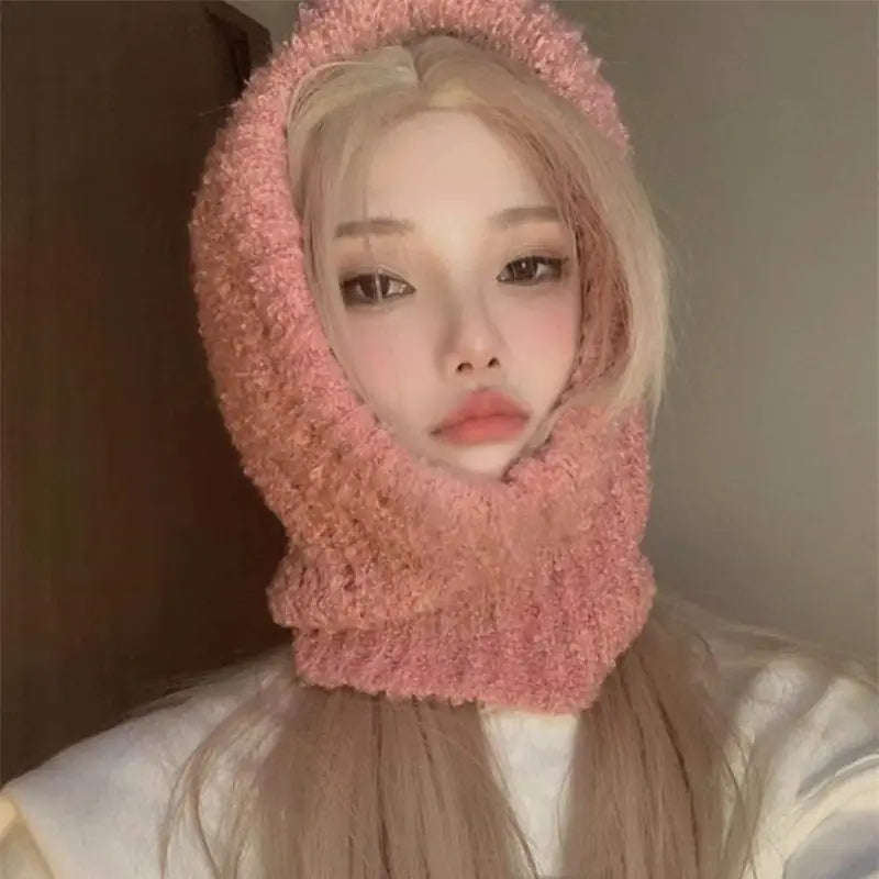 Warm Knitted Hat for Autumn and Winter