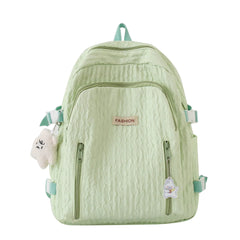 Fashionable Women's Backpack - Large Capacity School Bag