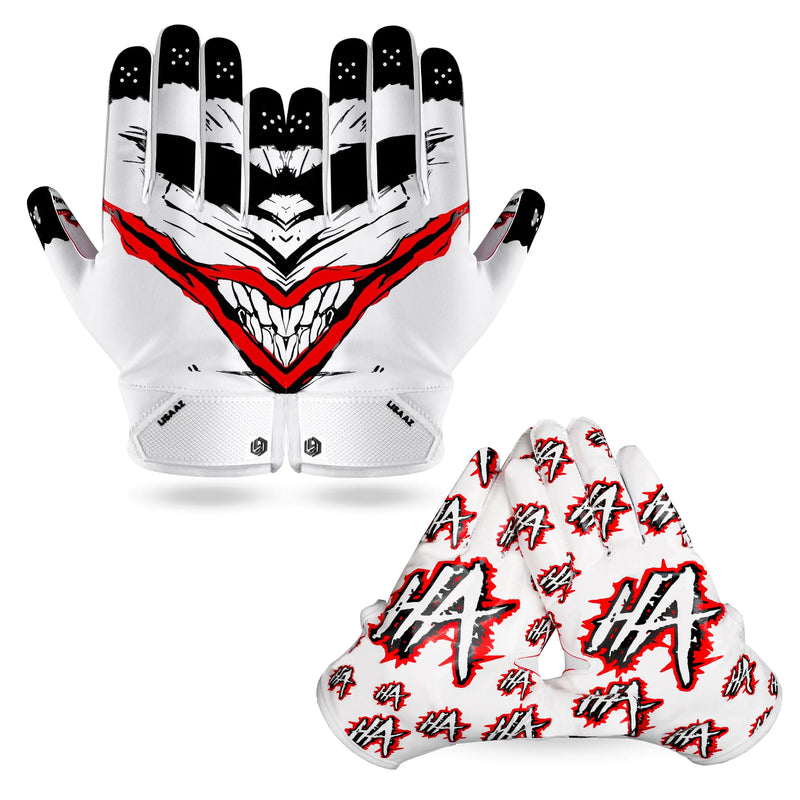 LISAAZ Football Gloves Ball Feel Sensation Youth Football Gloves