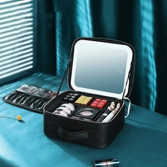 Cosmetic Storage Bag with Mirror