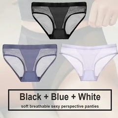 Women's Seamless Polyester Panty Set - 3 Pieces